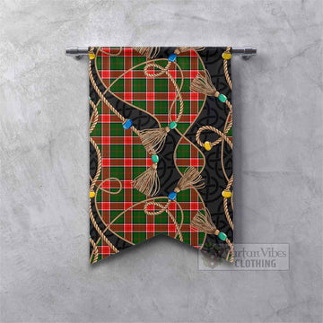Pollock Scottish Tartan Twisted Ropes Stylized Gonfalon Fishtail - Tartan Vibes Clothing