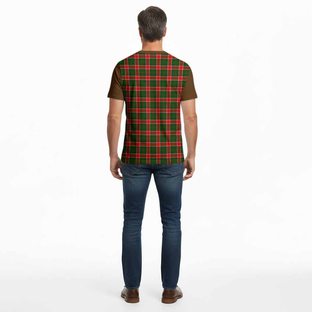 Pollock Tartan Accent Cotton T-shirt with Family Crest