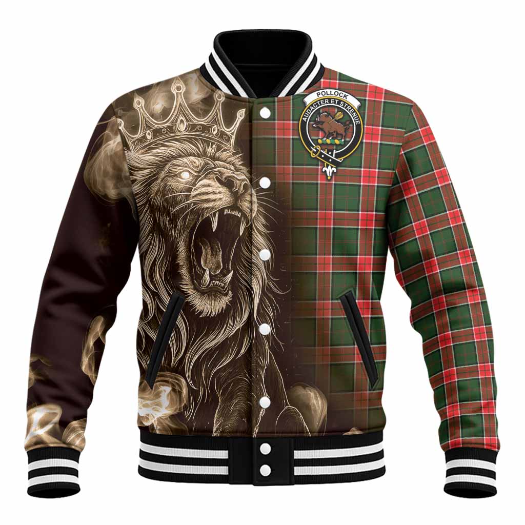 Pollock Tartan Baseball Jacket Roaring Lion Heritage