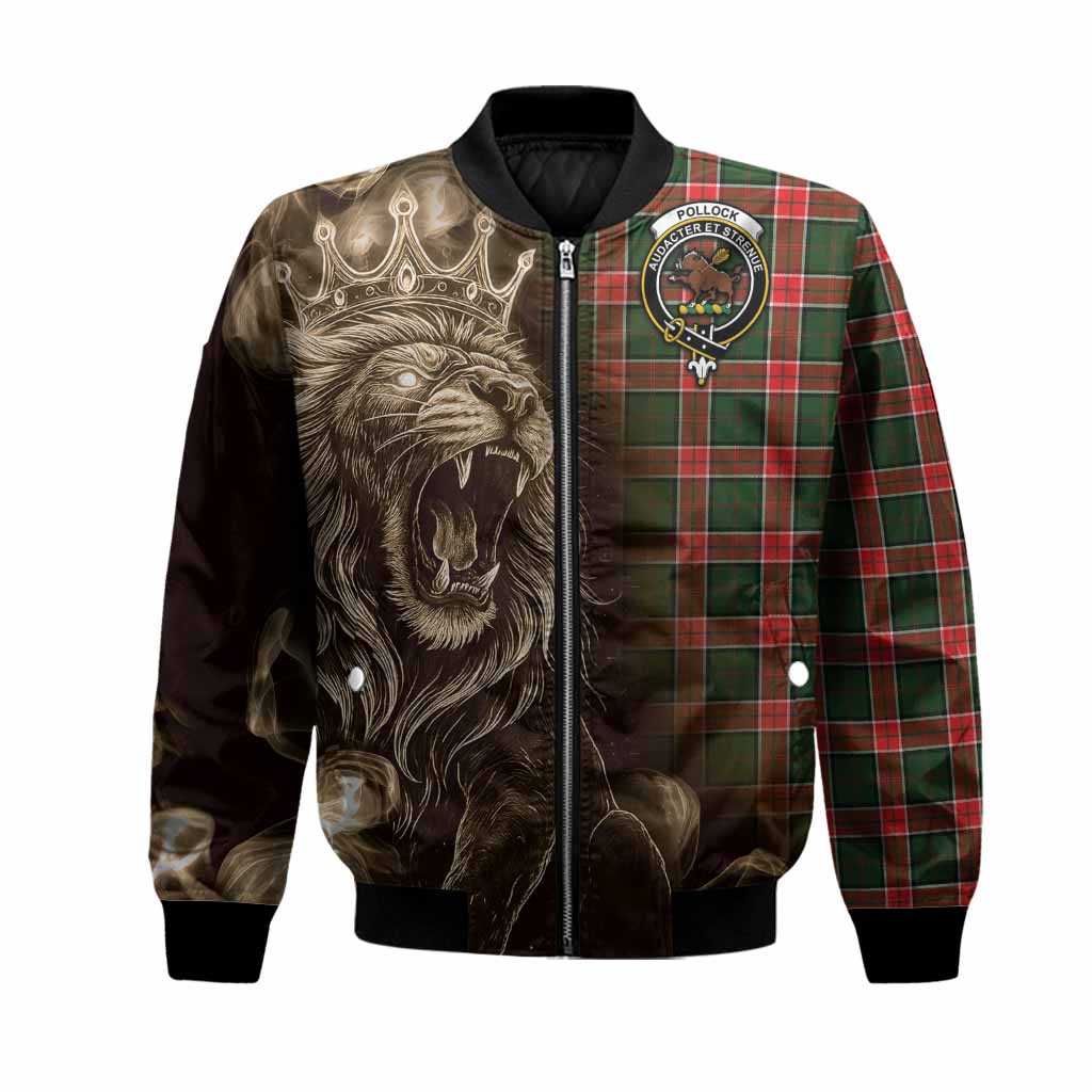 Pollock Tartan Bomber Jacket Roaring Lion Heritage