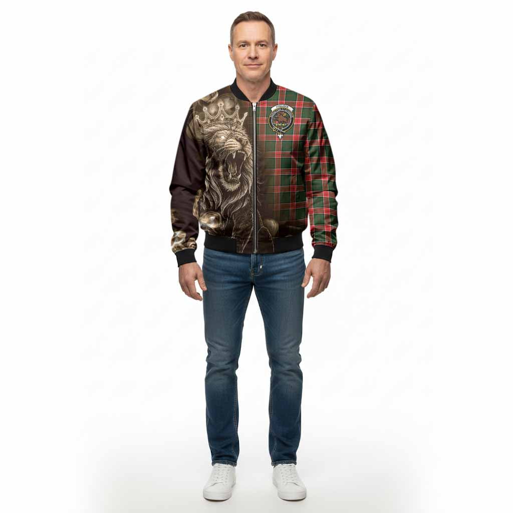 Pollock Tartan Bomber Jacket Roaring Lion Heritage