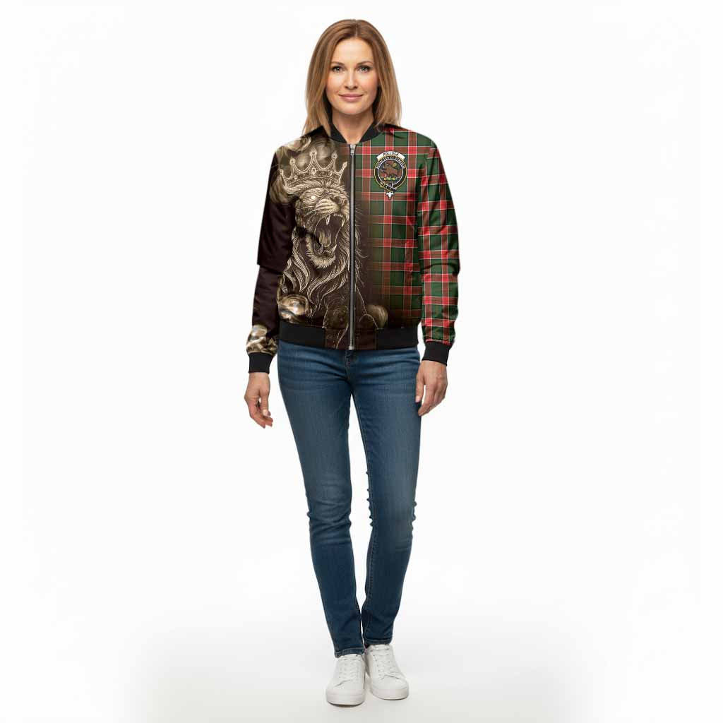 Pollock Tartan Bomber Jacket Roaring Lion Heritage