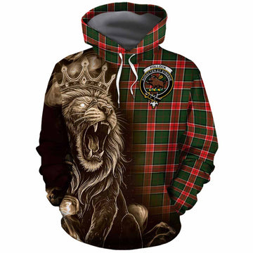 Pollock Tartan Cotton Hoodie Roaring Lion Heritage