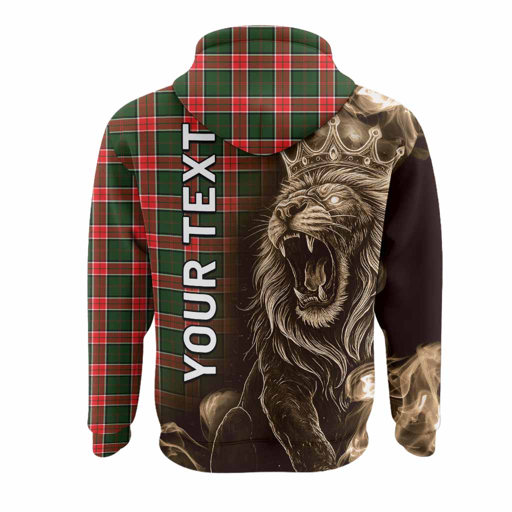 Pollock Tartan Hoodie Roaring Lion Heritage