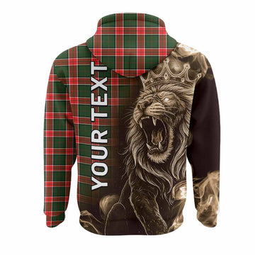 Pollock Tartan Hoodie Roaring Lion Heritage