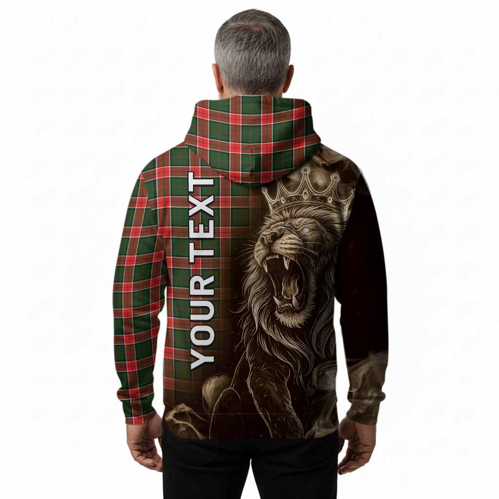 Pollock Tartan Hoodie Roaring Lion Heritage