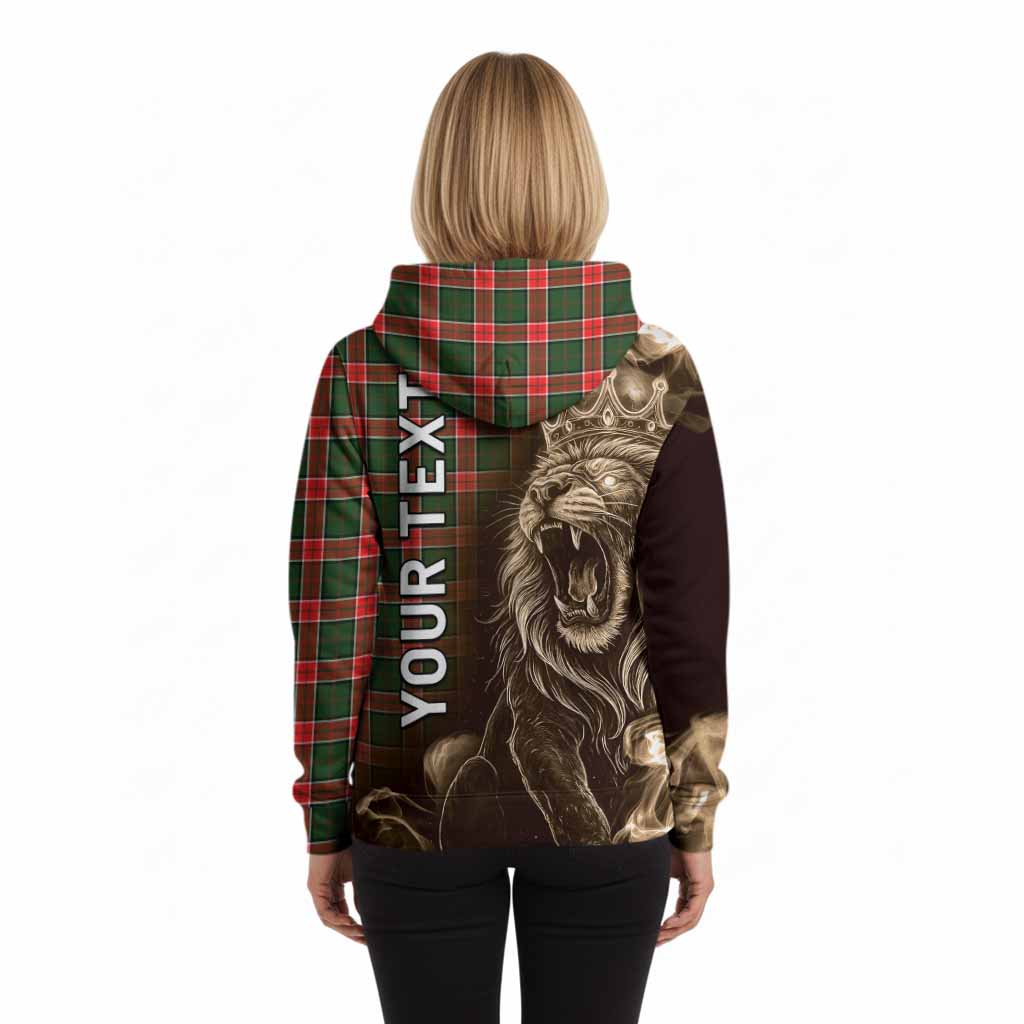 Pollock Tartan Hoodie Roaring Lion Heritage