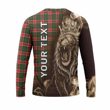 Pollock Tartan Long Sleeve T-Shirt Roaring Lion Heritage