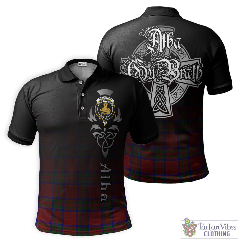 MacGilvery (McGilvery) Tartan Polo Shirt Featuring Alba Gu Brath Family Crest Celtic Inspired Kid - Tartan Vibes Clothing