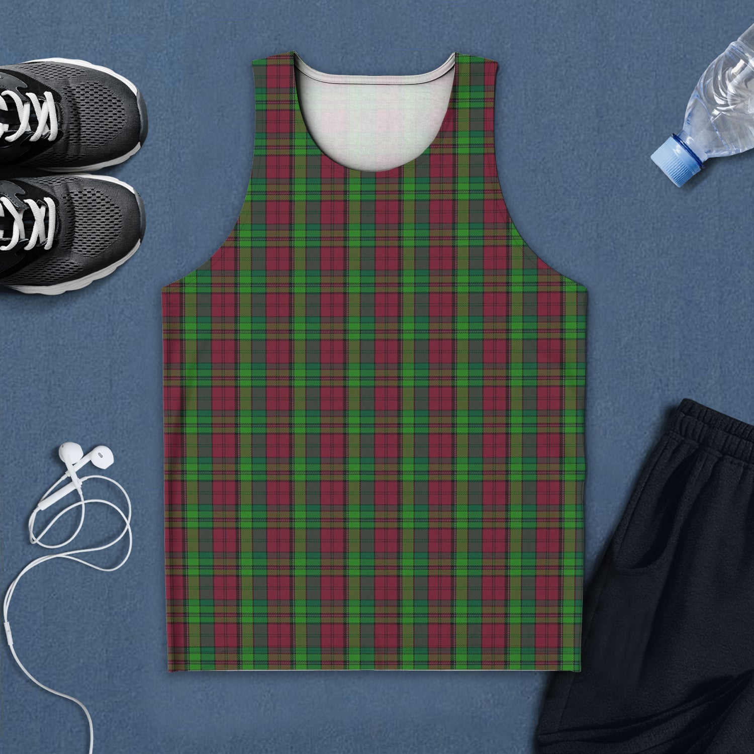 Pope of Wales Tartan Mens Tank Top 5XL - Tartan Vibes Clothing