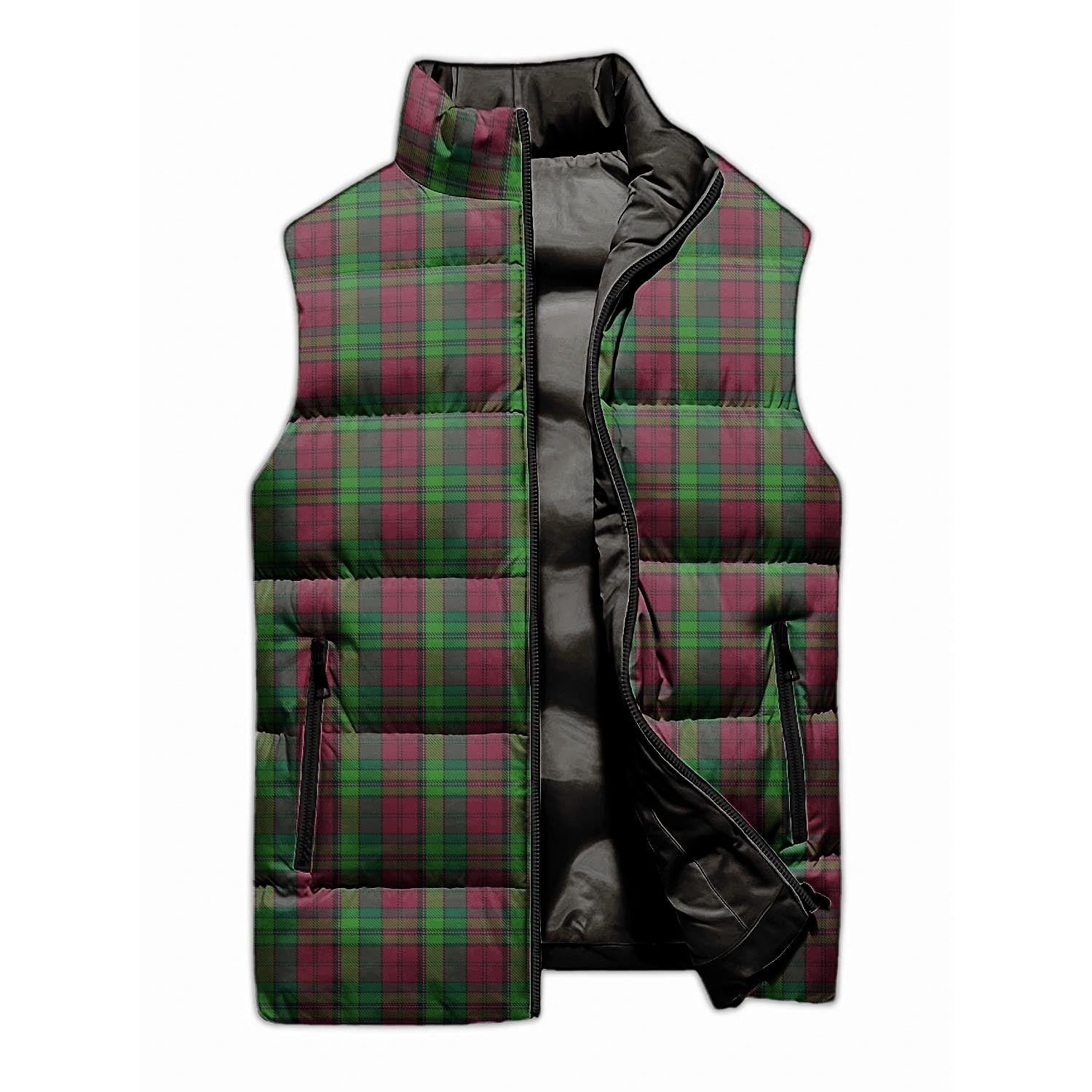 Pope of Wales Tartan Sleeveless Puffer Jacket Unisex M - Tartan Vibes Clothing