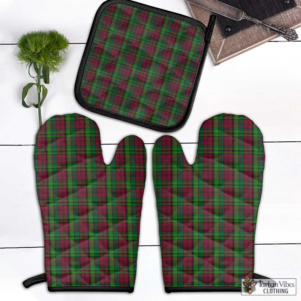Pope of Wales Tartan Combo Oven Mitt & Pot-Holder Black - Tartan Vibes Clothing
