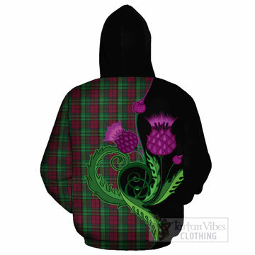 Pope of Wales Tartan Cotton Hoodie Traditional Scottish Thistle