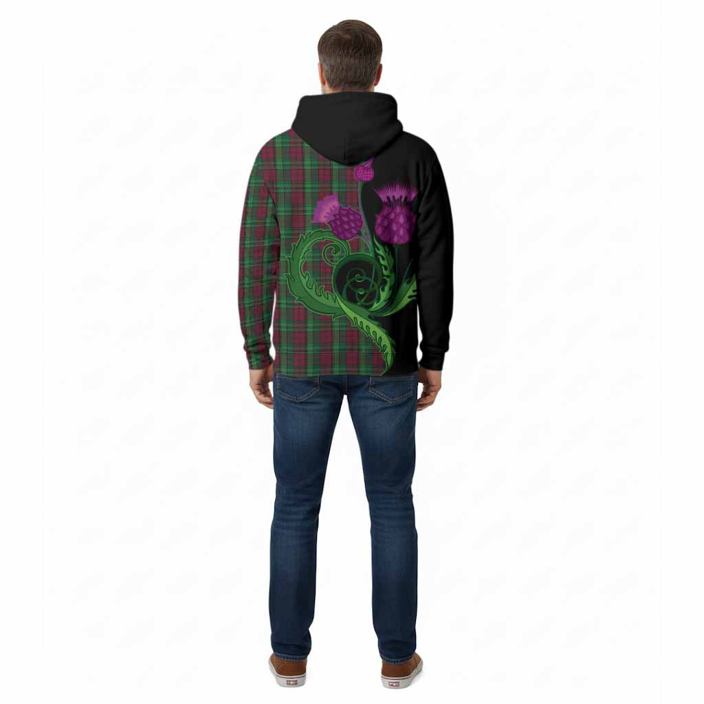 Pope of Wales Tartan Cotton Hoodie Traditional Scottish Thistle