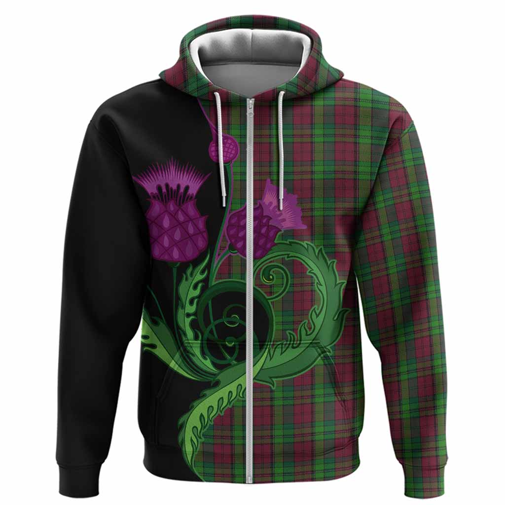 Pope of Wales Tartan Hoodie Traditional Scottish Thistle
