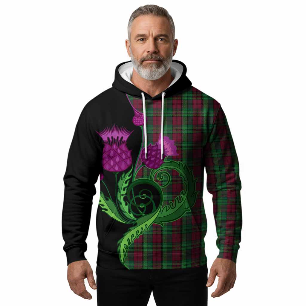 Pope of Wales Tartan Hoodie Traditional Scottish Thistle