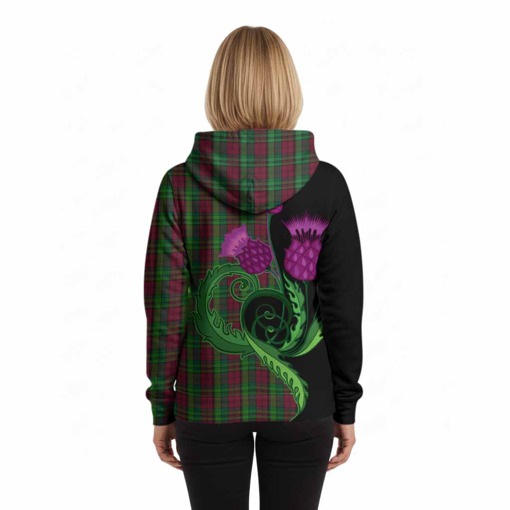 Pope of Wales Tartan Hoodie Traditional Scottish Thistle