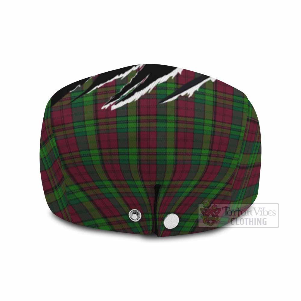 Pope of Wales Tartan Loch Ness Monster Flat Cap, Jeff Cap Celtic Knot Nessie Art