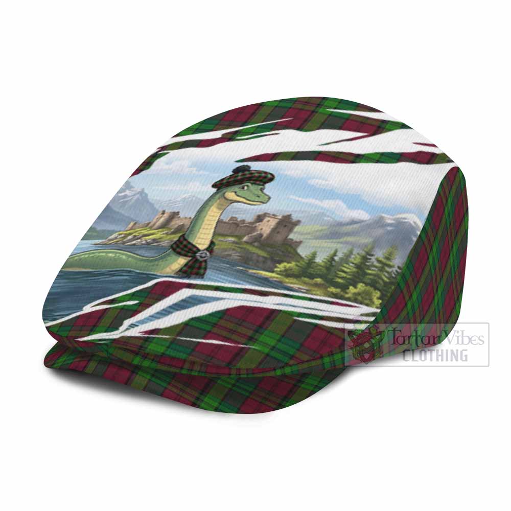 Pope of Wales Tartan Loch Ness Monster Scottish Heritage Art Flat Cap, Jeff Cap
