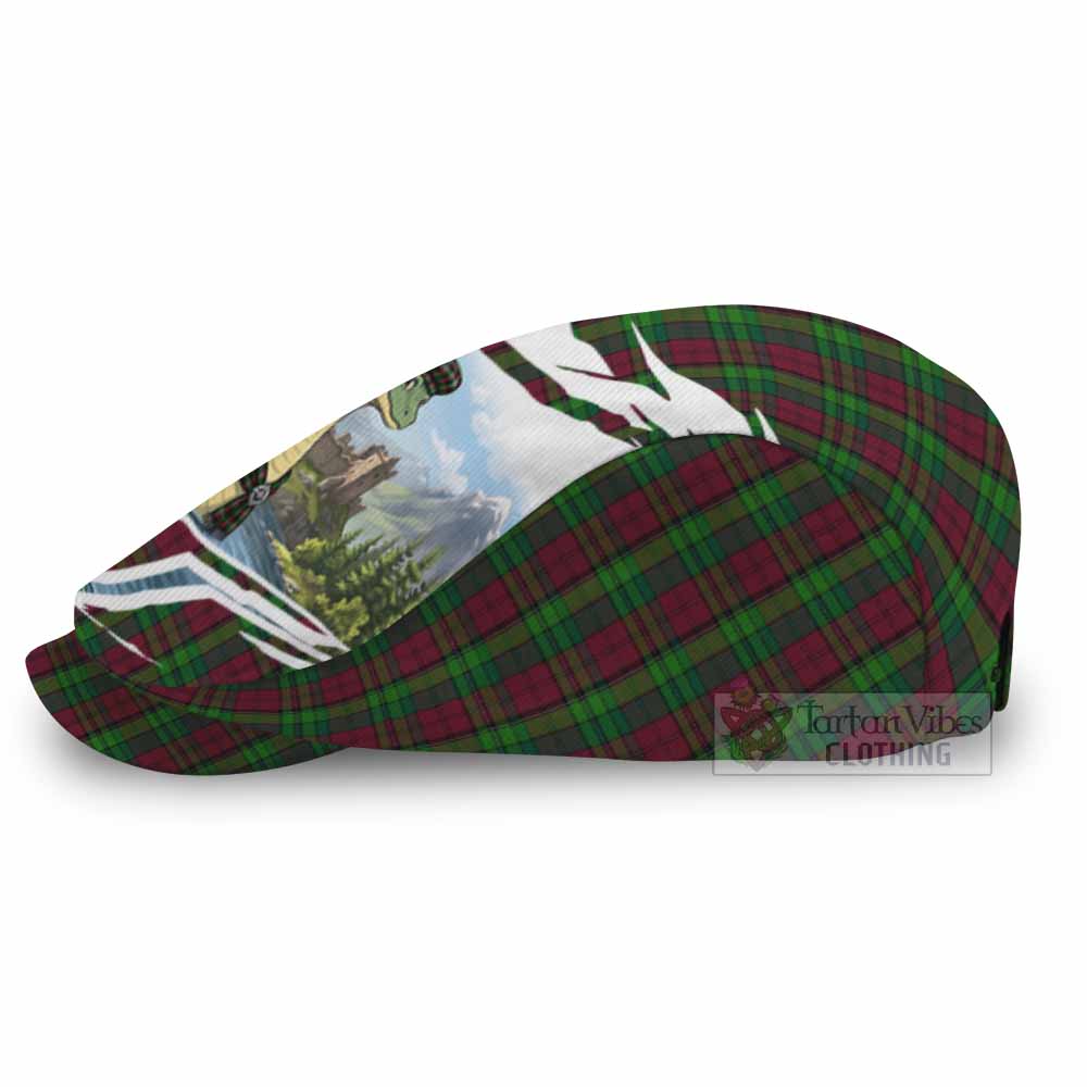 Pope of Wales Tartan Loch Ness Monster Scottish Heritage Art Flat Cap, Jeff Cap