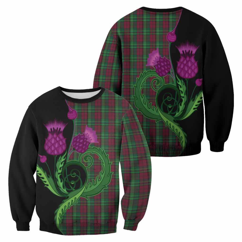 Pope of Wales Tartan Sweatshirt Traditional Scottish Thistle