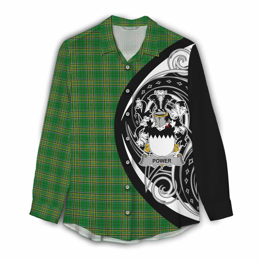 Power Irish Clan Women's Casual Shirt Celtic Circle Style Female - Tartan Vibes Clothing