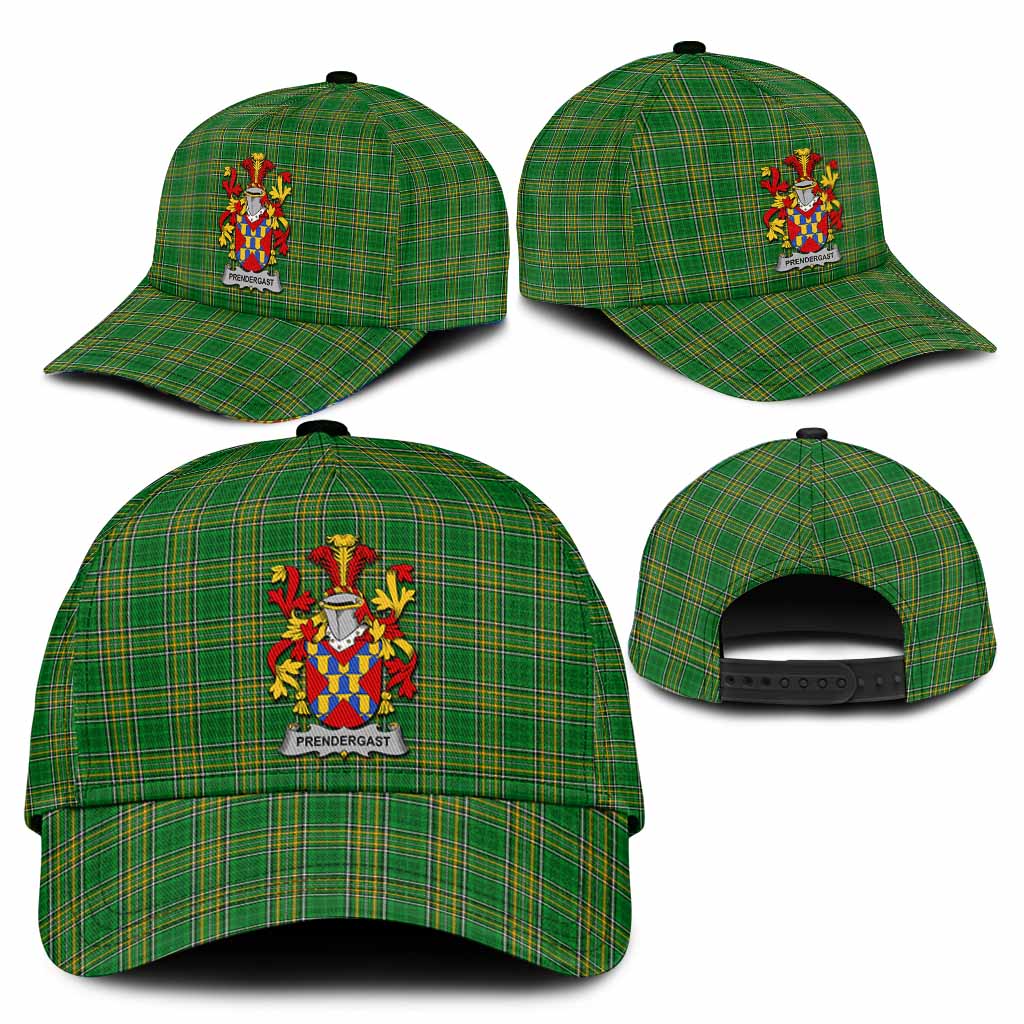 Prendergast Irish Clan Tartan Classic Cap with Coat of Arms