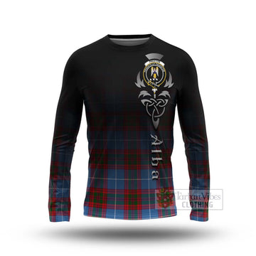 Preston Tartan Long Sleeve T-Shirt Featuring Alba Gu Brath Family Crest Celtic Inspired Unisex - Tartan Vibes Clothing