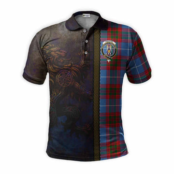 Preston Tartan Family Crest Polo Shirt Alba Gu Brath Be Brave Lion Ancient Style Kid - Tartan Vibes Clothing