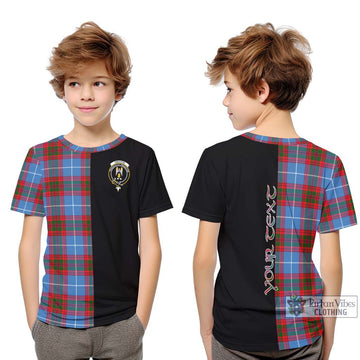 Preston Tartan Kid T-Shirt with Family Crest and Half Of Me Style Youth XL Size14 - Tartan Vibes Clothing