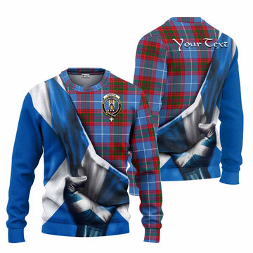 Preston Tartan Knitted Sweater with Family Crest Scotland Patriotic Style Unisex - Tartan Vibes Clothing