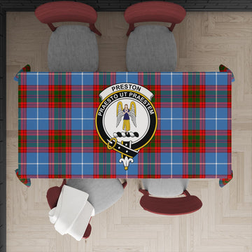 Preston Tartan Tablecloth with Family Crest XL 57.1"x70.9"(145x180cm) - Tartan Vibes Clothing