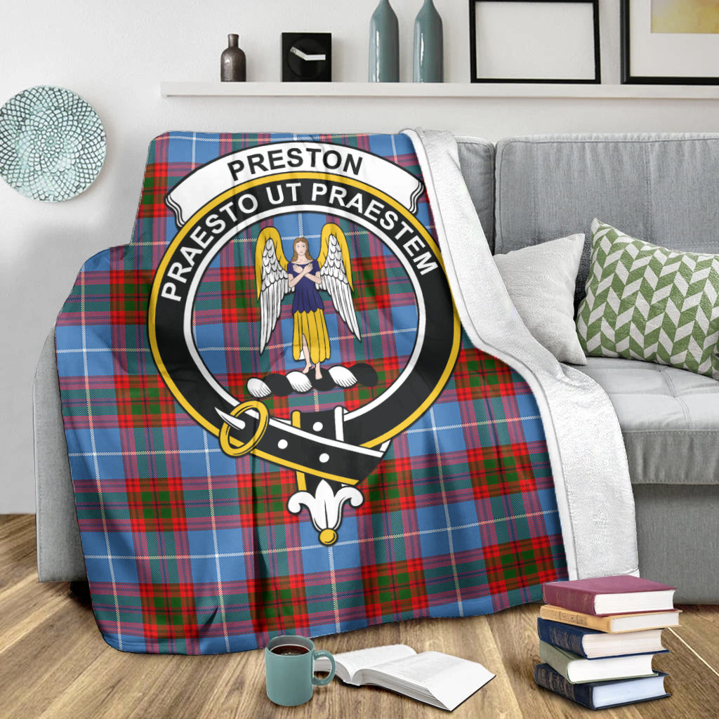 Scots Print Blanket - Paterson Tartan Crest Blanket To My Wife Style, Gift From Scottish Husband
