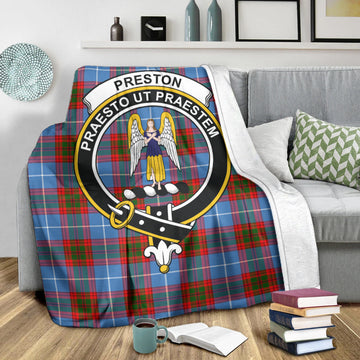 Preston Tartan Blanket with Family Crest