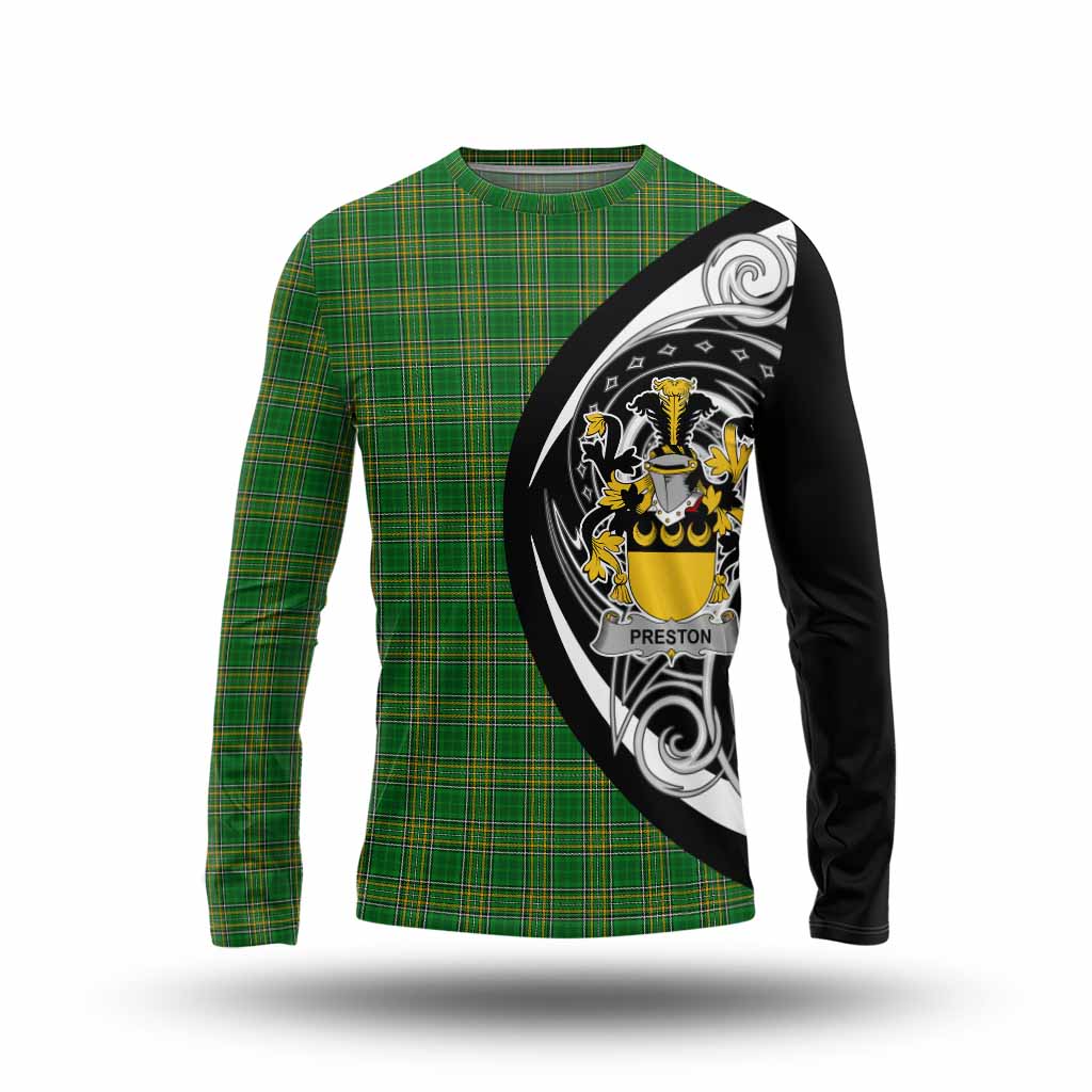 Preston Irish Clan Long Sleeve T-Shirt Celtic Circle Style Unisex - Tartan Vibes Clothing
