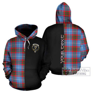 Preston Tartan Hoodie with Family Crest and Half Of Me Style Zip Hoodie - Tartan Vibes Clothing