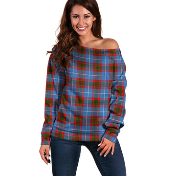 Preston Tartan Off Shoulder Women Sweater Women - Tartan Vibes Clothing