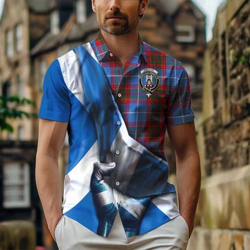 Preston Tartan Hawaiian Shirt with Family Crest Scotland Patriotic Style Kid - Tartan Vibes Clothing