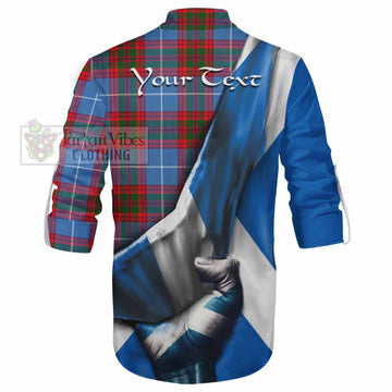 Preston Tartan Ghillie Kilt Shirt with Family Crest Scotland Patriotic Style - Tartan Vibes Clothing