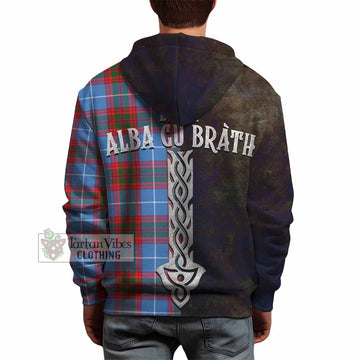 Preston Tartan Family Crest Hoodie Alba Gu Brath Be Brave Lion Ancient Style
