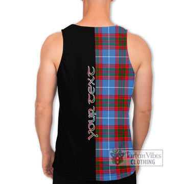 Preston Tartan Men's Tank Top with Family Crest and Half Of Me Style - Tartan Vibes Clothing