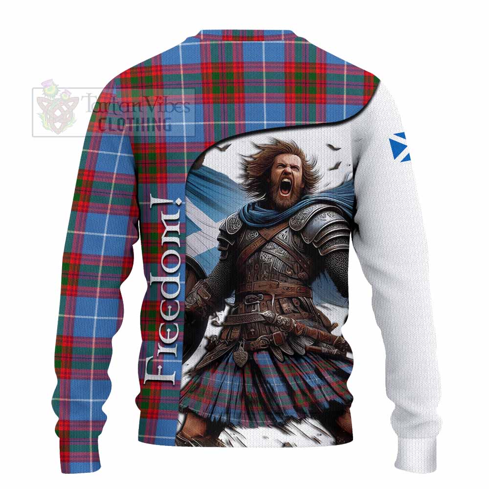 Preston Crest Tartan Knitted Sweater Inspired by the Freedom of Scottish Warrior - Tartan Vibes Clothing