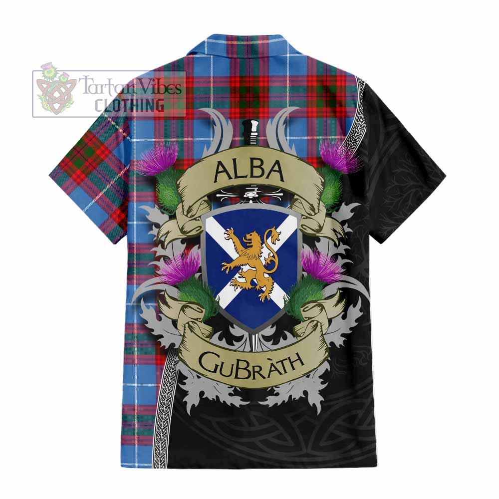 Preston Tartan Family Crest Hawaiian Shirt Lion Rampant Royal Thistle Shield Celtic Inspired - Tartan Vibes Clothing