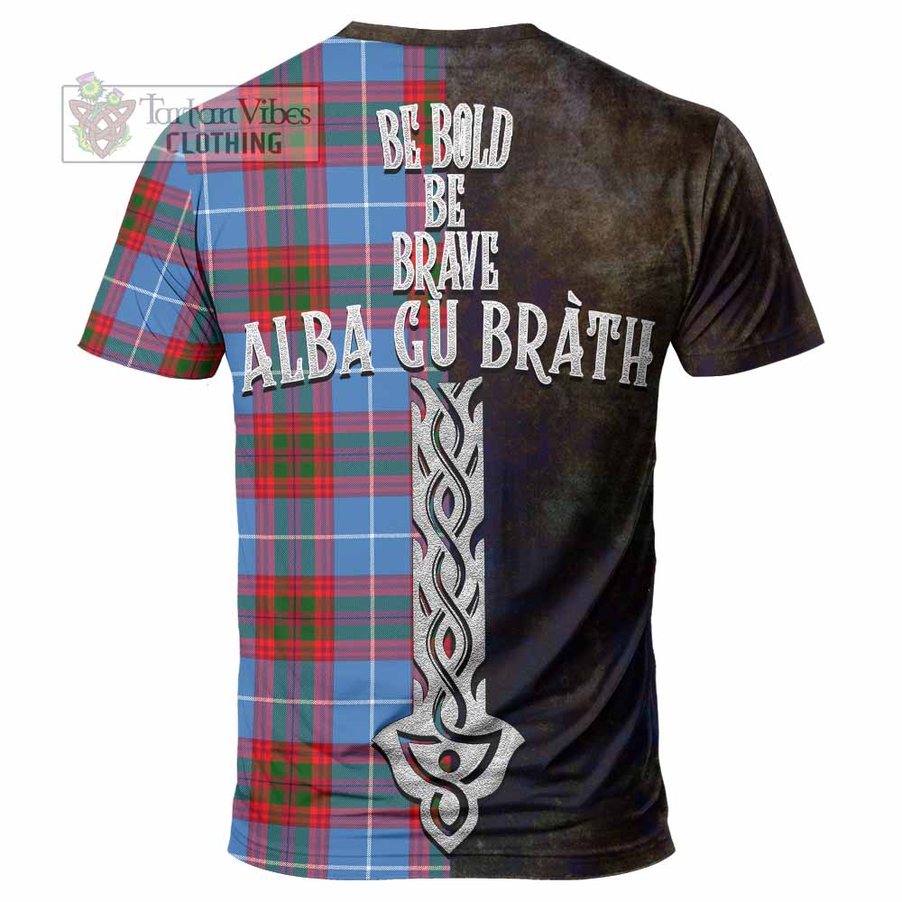 Preston Tartan Family Crest T-Shirt Alba Gu Brath Be Brave Lion Ancient Style - Tartan Vibes Clothing