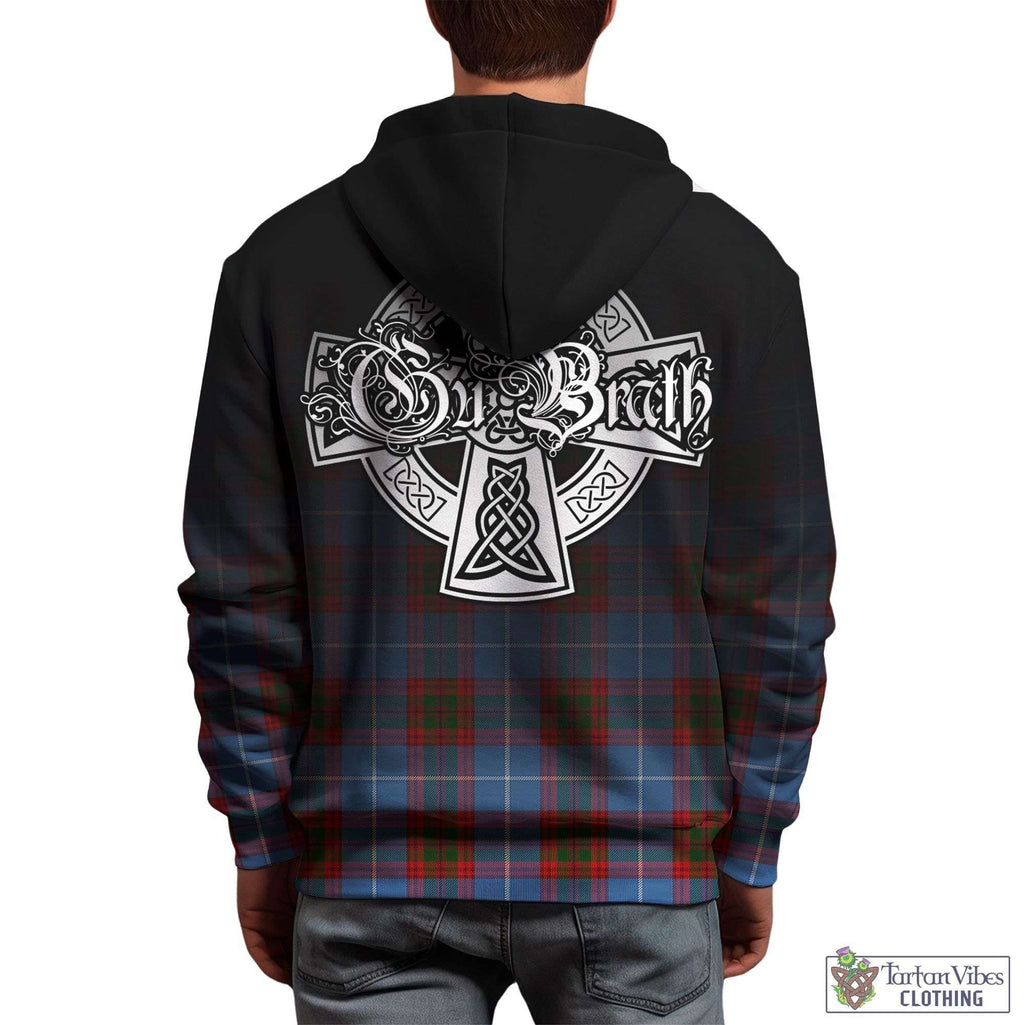 Preston Tartan Hoodie Featuring Alba Gu Brath Family Crest Celtic Inspired - Tartan Vibes Clothing