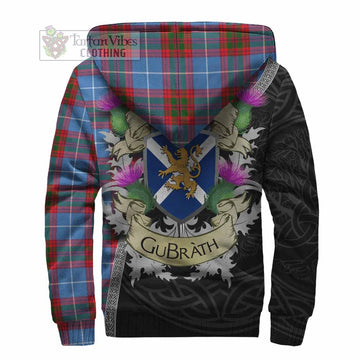 Preston Tartan Family Crest Sherpa Hoodie Lion Rampant Royal Thistle Shield Celtic Inspired - Tartan Vibes Clothing