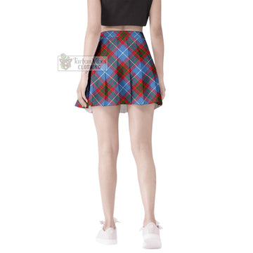 Preston Tartan Women's Plated Mini Skirt Cross Style - Tartan Vibes Clothing