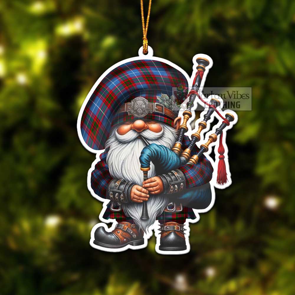 Preston Tartan Bagpiper Gnome Christmas Ornament - Tartan Vibes Clothing