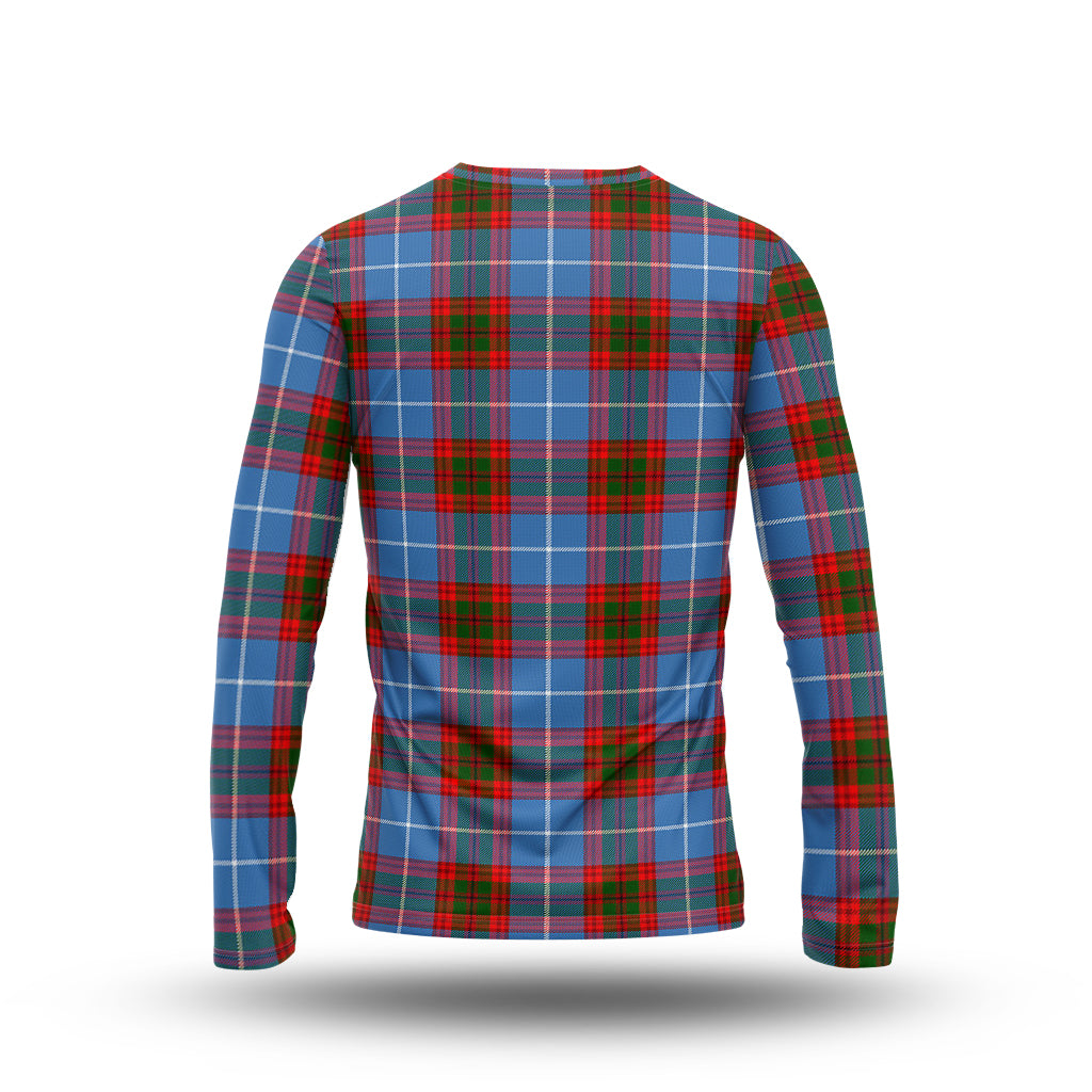 Preston Tartan Long Sleeve T-Shirt with Family Crest - Tartan Vibes Clothing