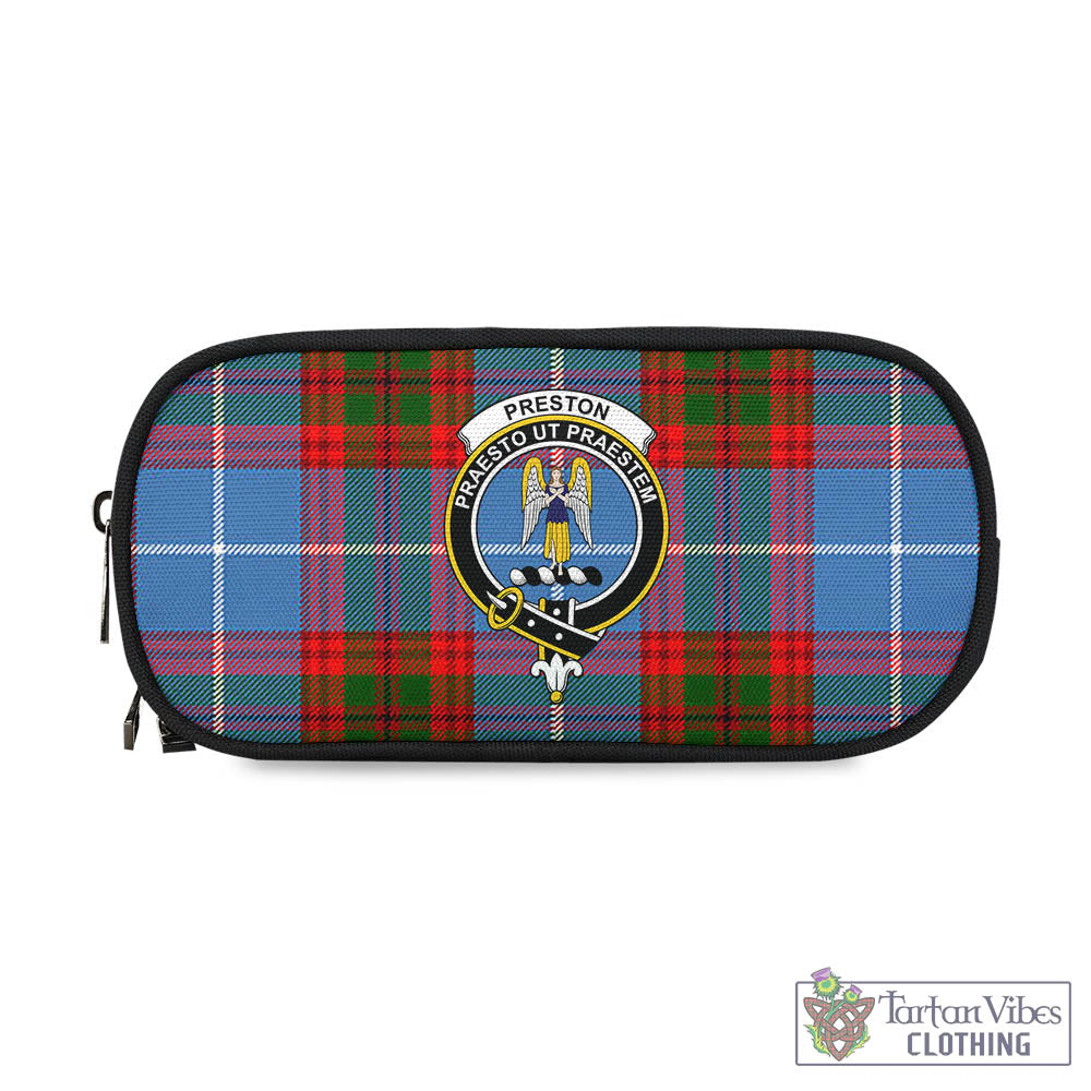 Preston Tartan Pen and Pencil Case with Family Crest - Tartan Vibes Clothing